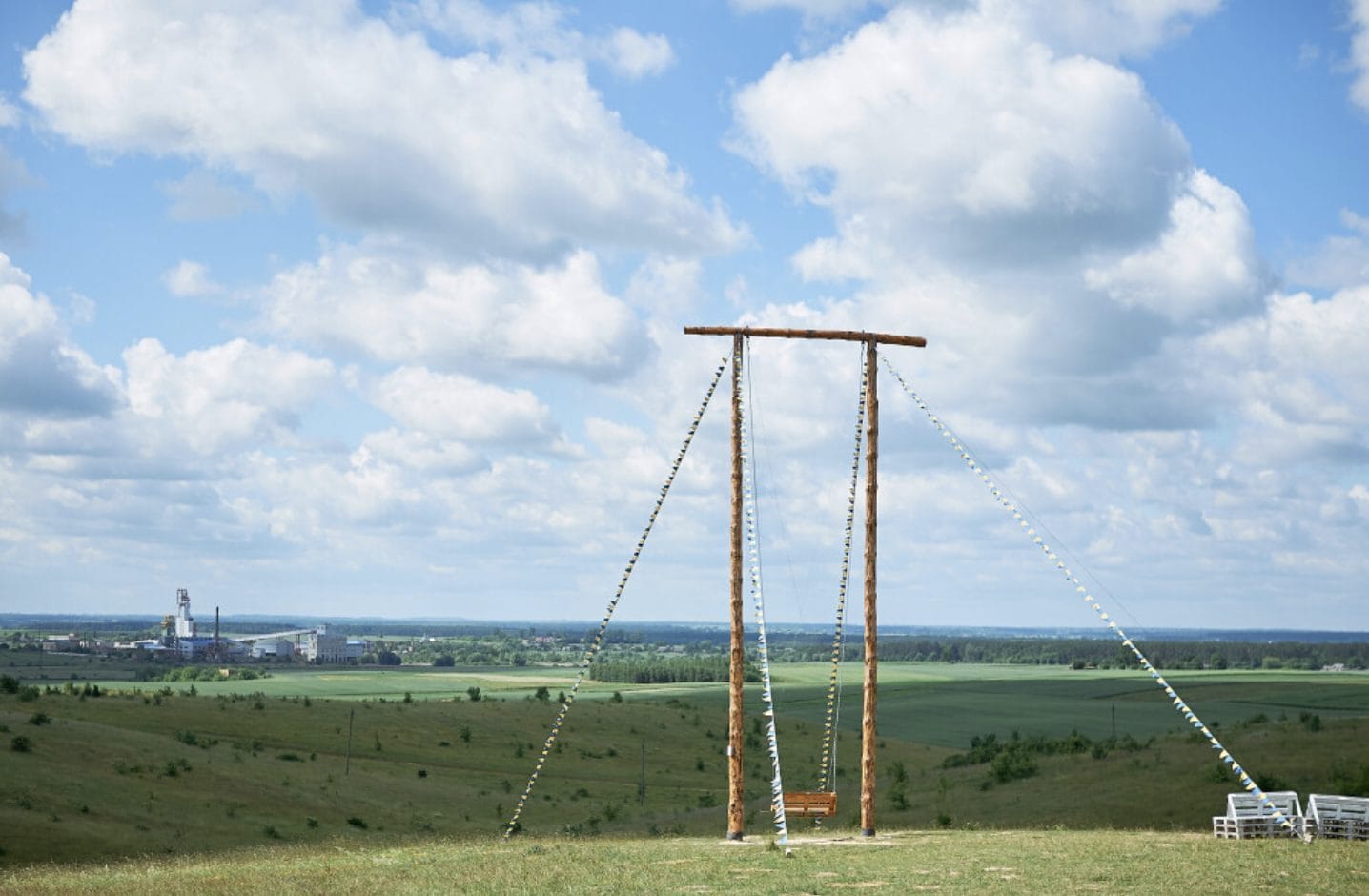 The highest swing in Ukraine in the village of Poromiv