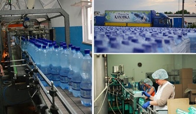 Production of mineral water “Kakhovka”