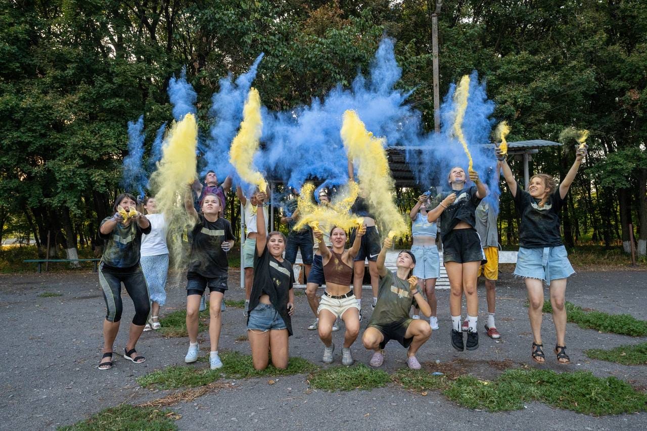 Flash mob for the Independence Day of Ukraine