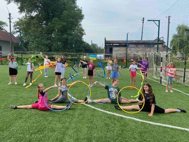 A holiday at the sports ground in the settlement of Kehychivka