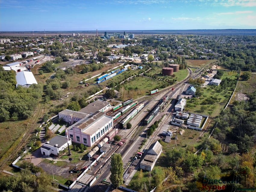 Junction railway station and rolling stock depot in the town of Artsyz