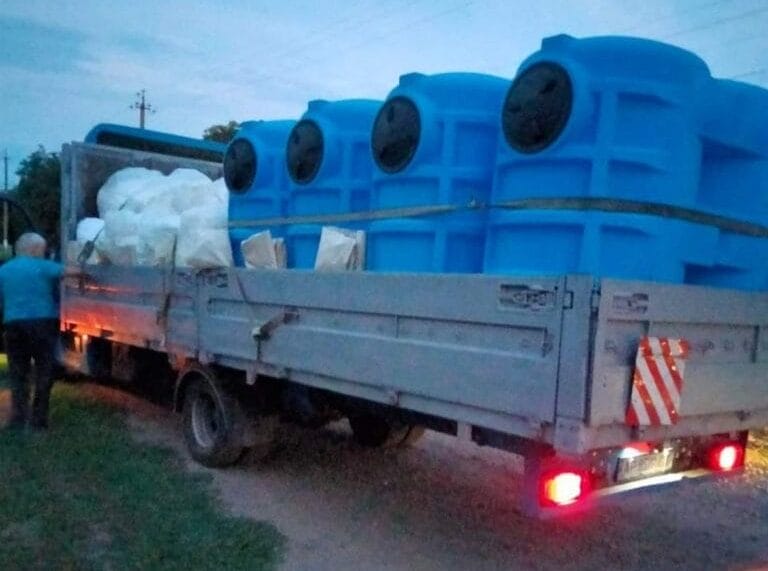 Implementation of grant projects in the community: drinking water tanks and shelter at the community lyceum