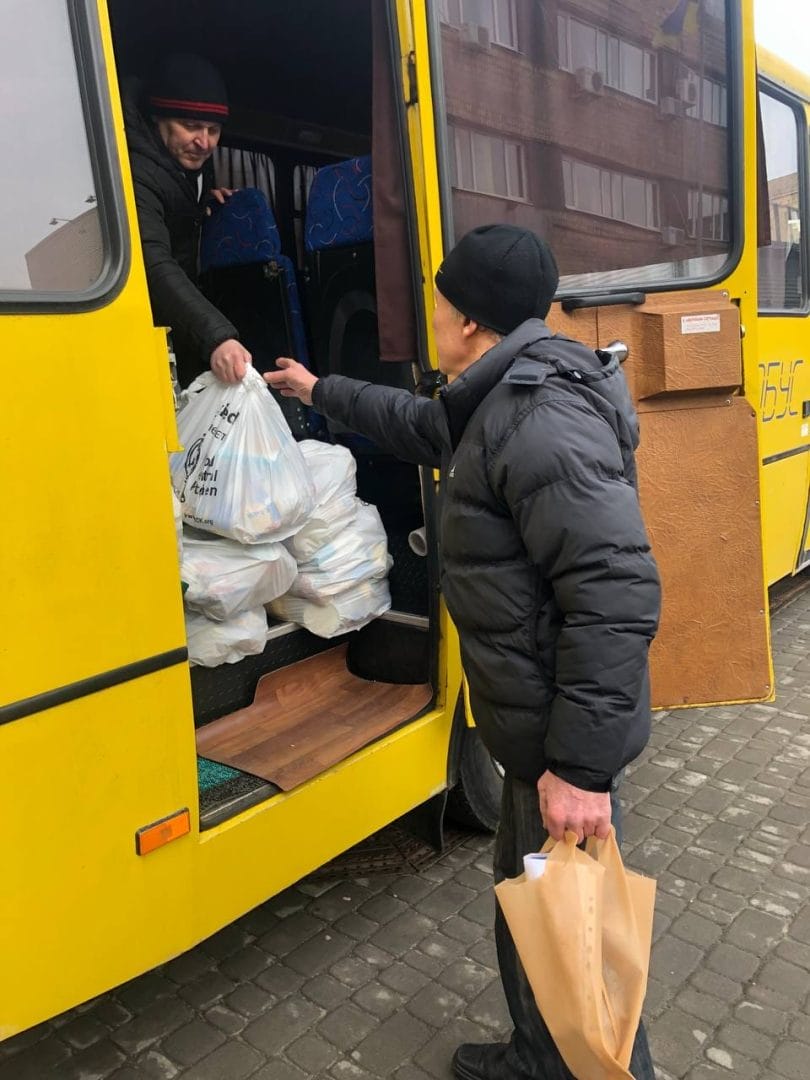 Distribution of humanitarian aid for IDPs, Zaporizhzhia city