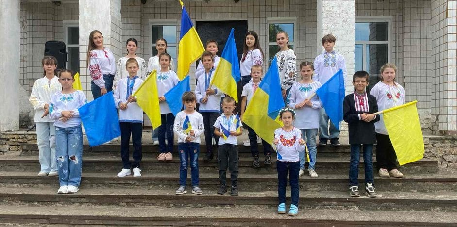 Community youth at the celebration of Ukraine's Independence Day