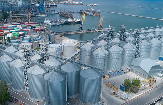 Grain terminal of the Odesa seaport