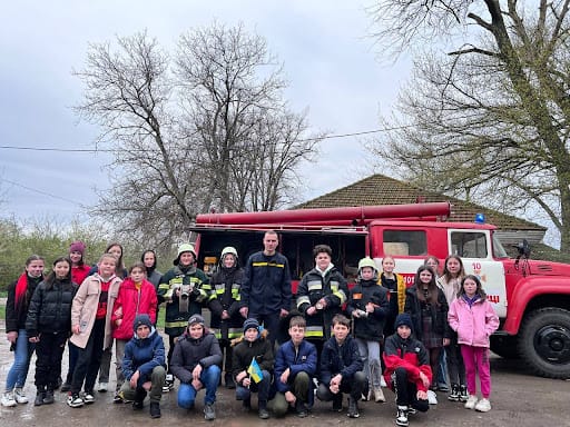 Visit of schoolchildren to the fire station