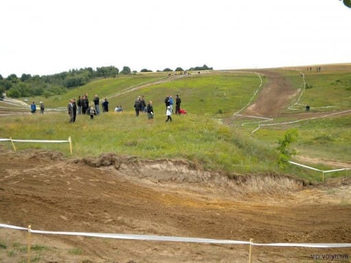 Motorcycle track in the village of Harazdzha