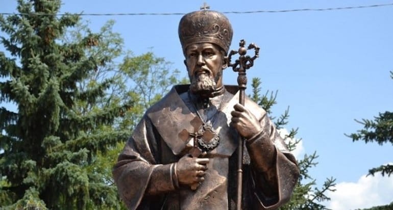 Monument to Cardinal of the Ukrainian Greek Catholic Church Myroslav Ivan Liubachivskyi in Dolyna