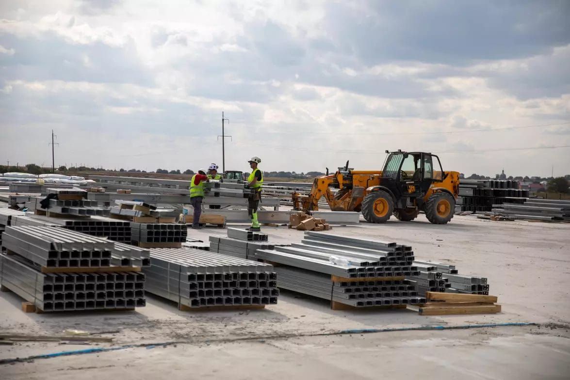 Construction of a relocated enterprise from the Sumy region, where metal packaging will be manufactured. This is Ukraine’s only enterprise engaged in this type of activity. (Construction is planned to be completed in early 2025)