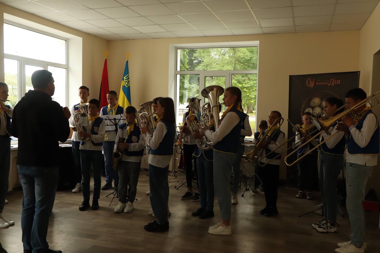 Children's Brass Band of the village of Bereh