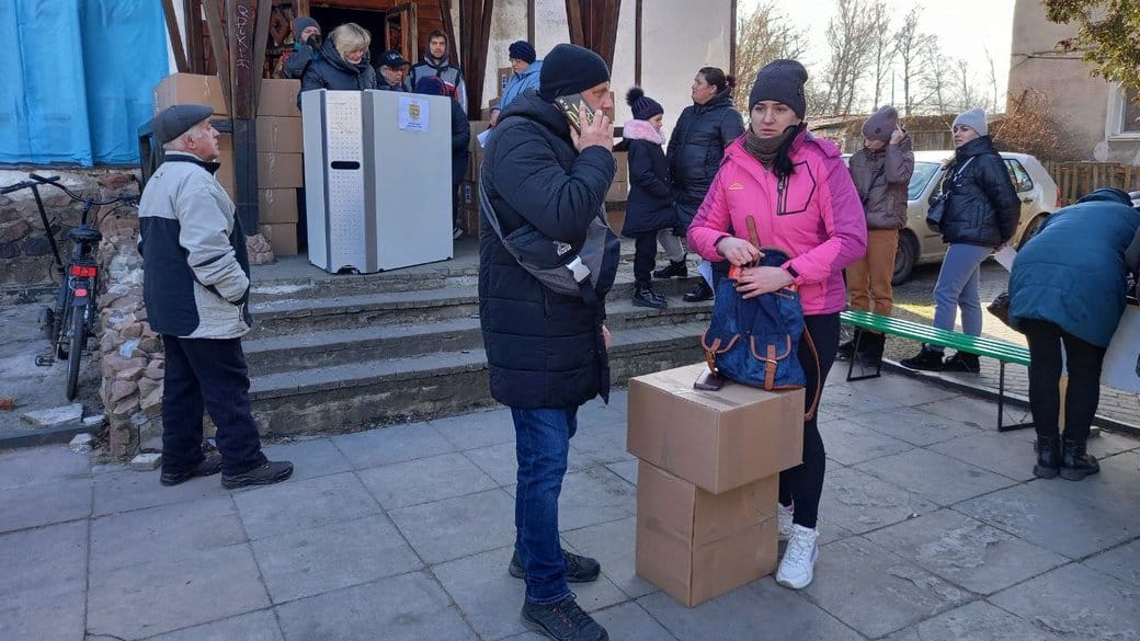 Distribution of humanitarian aid