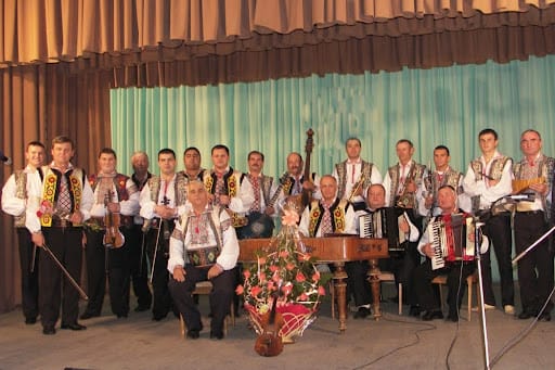 Performance of the local team in the cultural center