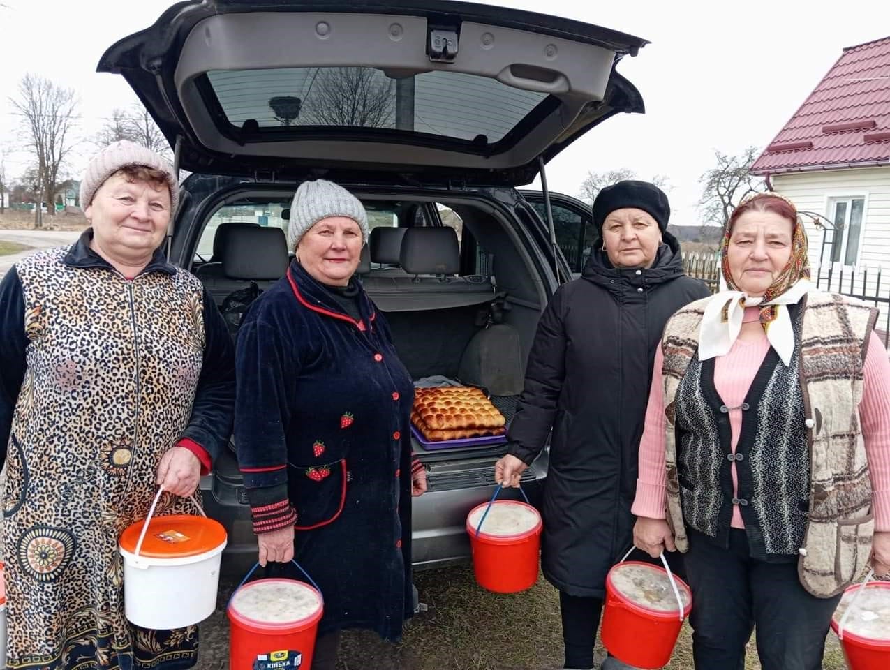 Community residents actively support military families by providing goodies