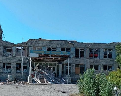 Vocational Education Center in the settlement of Kamianka, August 2022