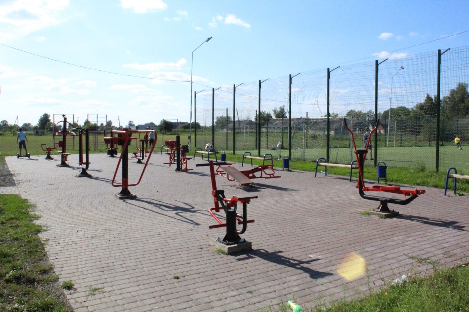 Sports ground (football field with artificial turf, simulators)