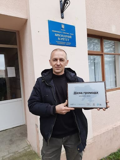 The first head of the community Andrii Hermak