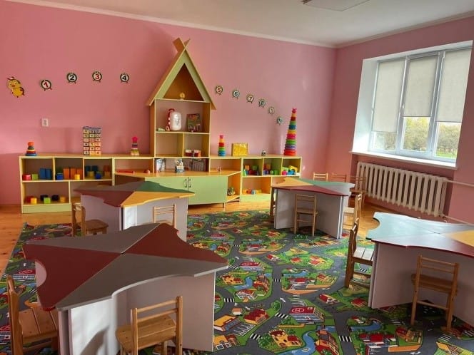 Preschool departments in the gymnasium