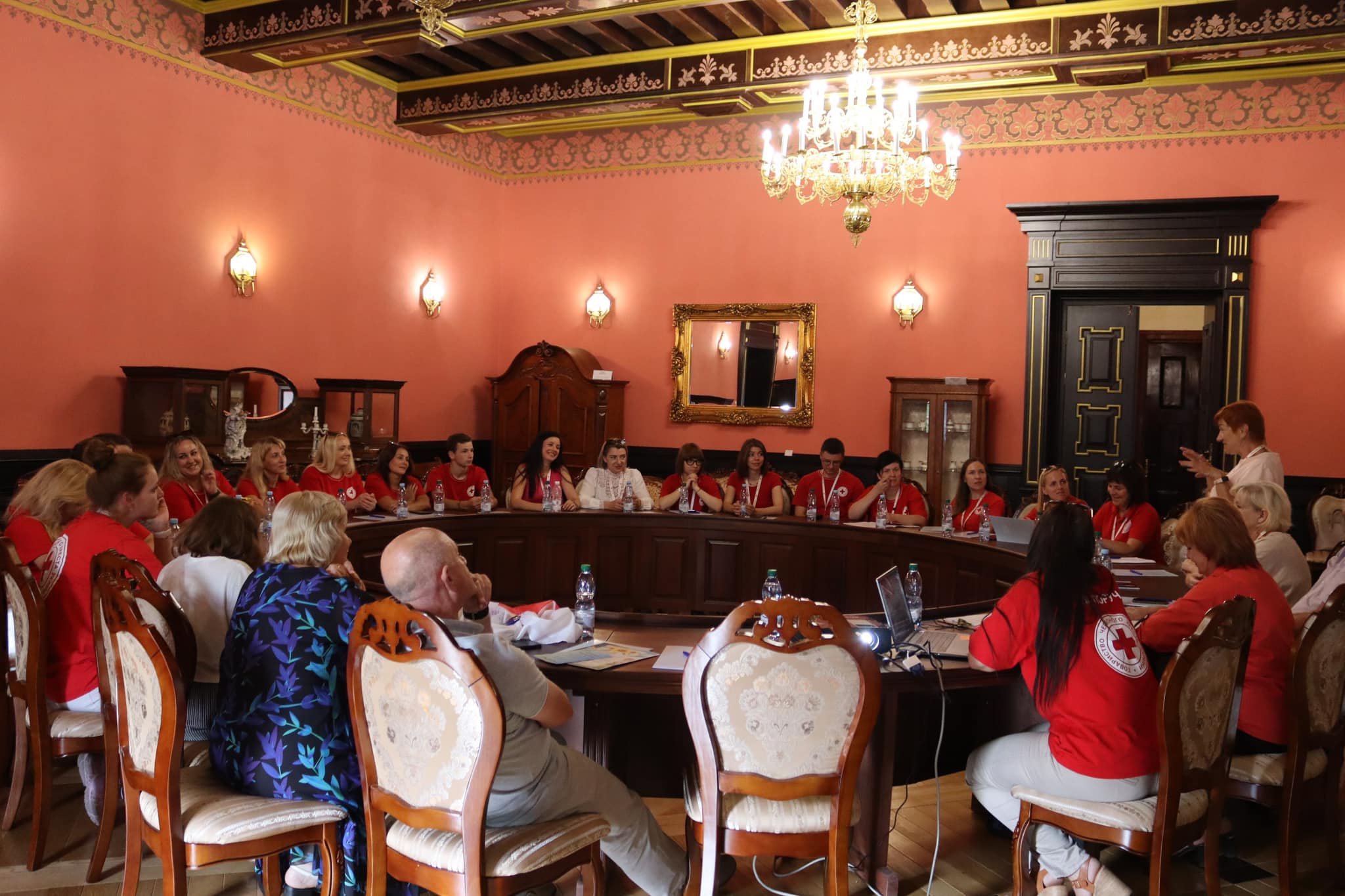 The Zbarazh branch of the Red Cross Society sharing its experience with colleagues from all over Ukraine