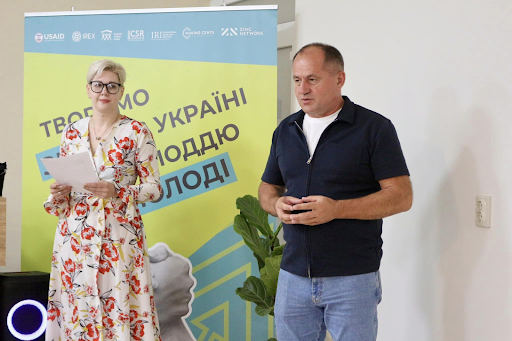 Bohdan Stanislavskyi at the opening of the Youth Space in Kolomyia, September 2024