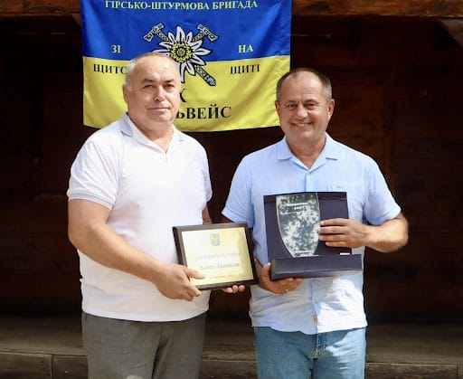 Bohdan Stanislavskyi awarding the best entrepreneurs of the Kolomyia community