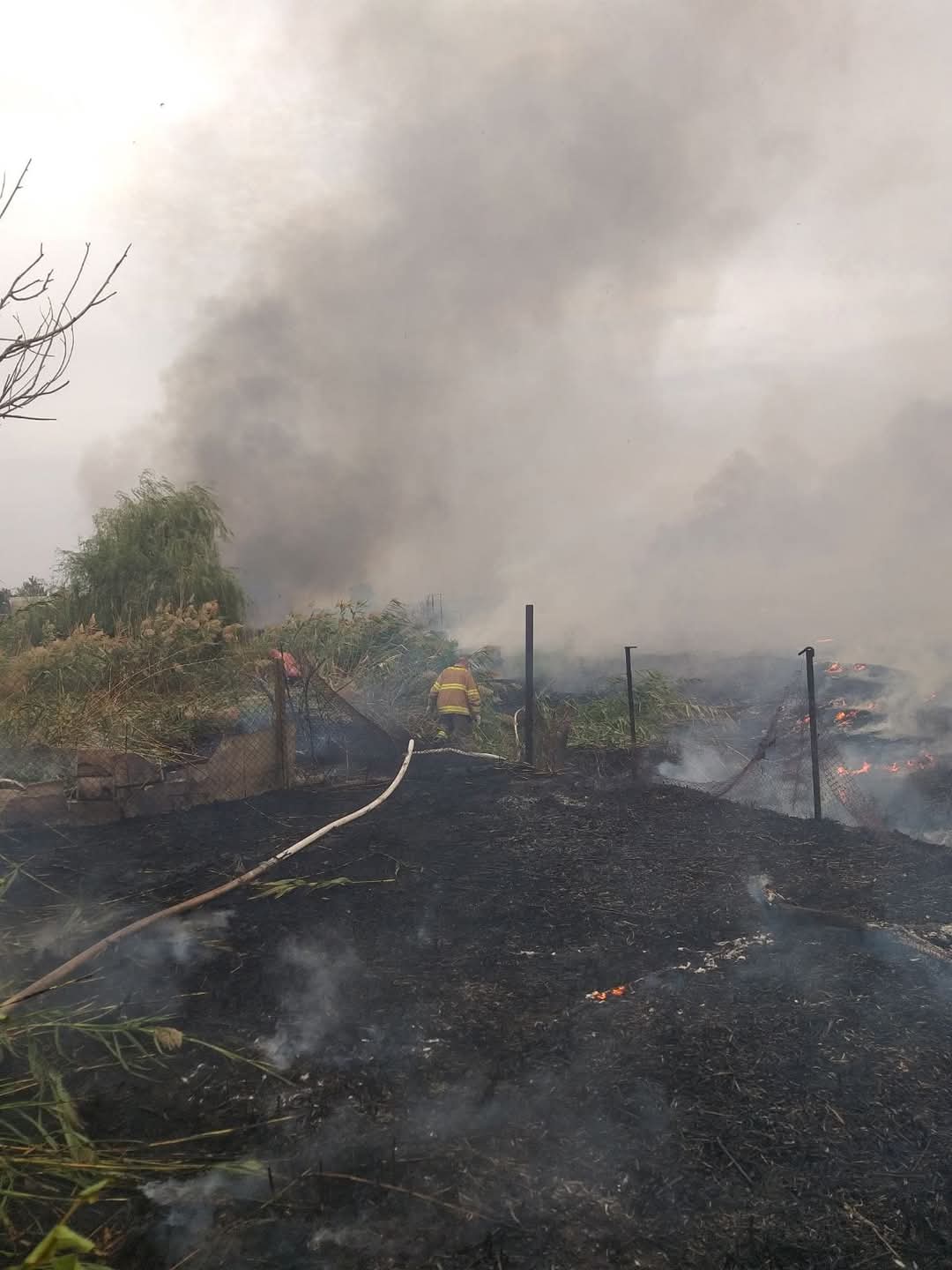 Work of the fire and rescue team
