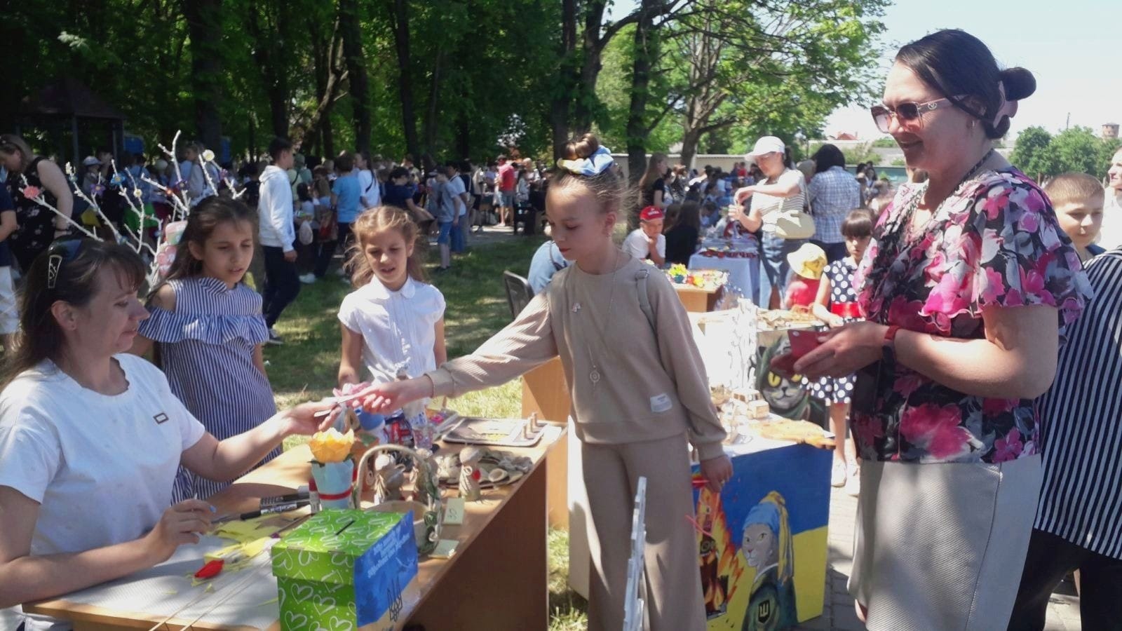 Charity fair in the Volodymyrets community