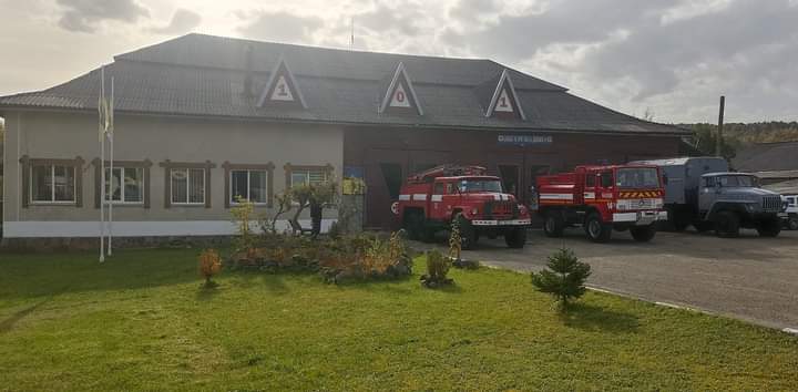 State fire and rescue station in the village of Stopchativ