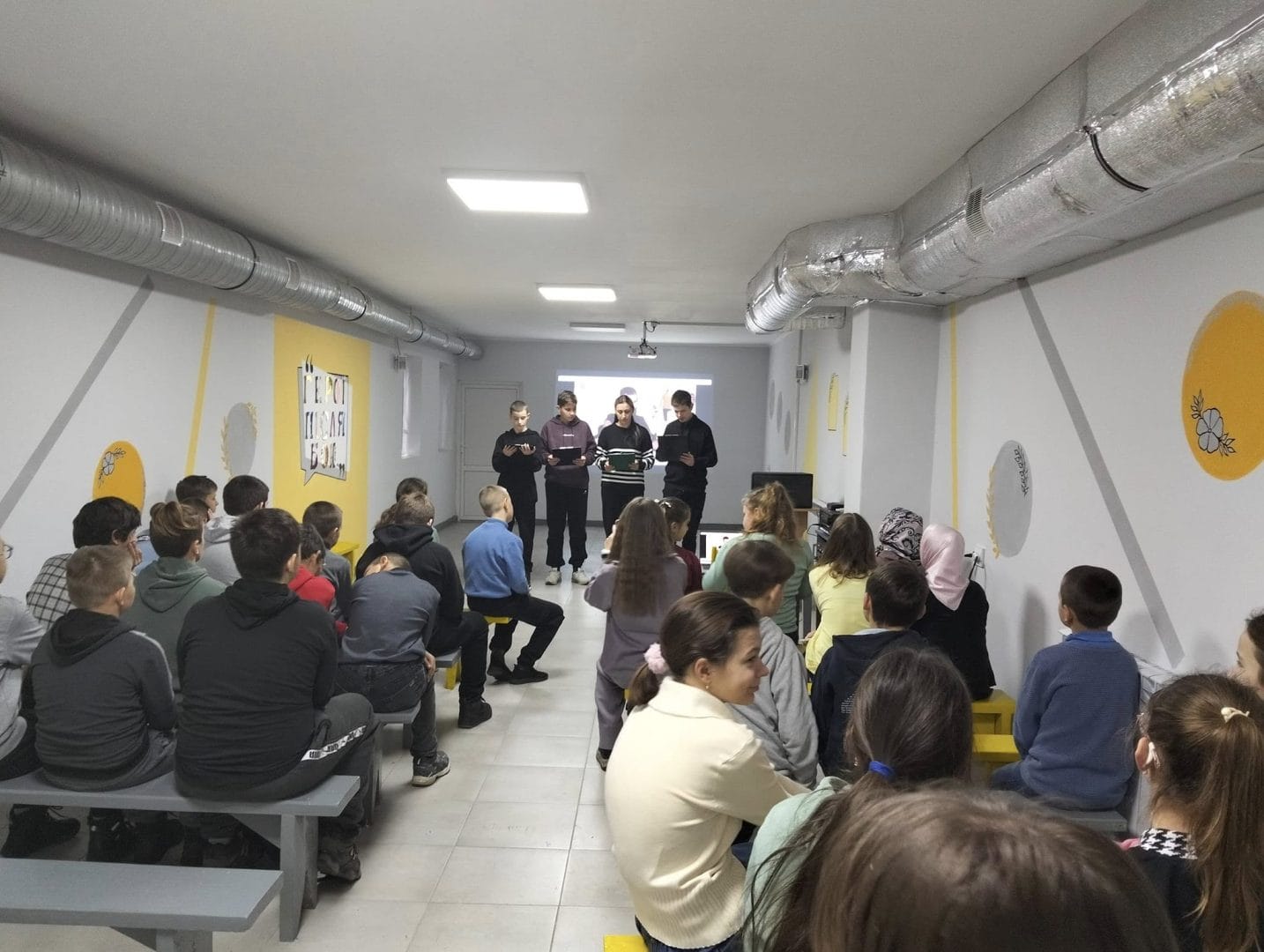 Shelter in the Shepetyn Gymnasium