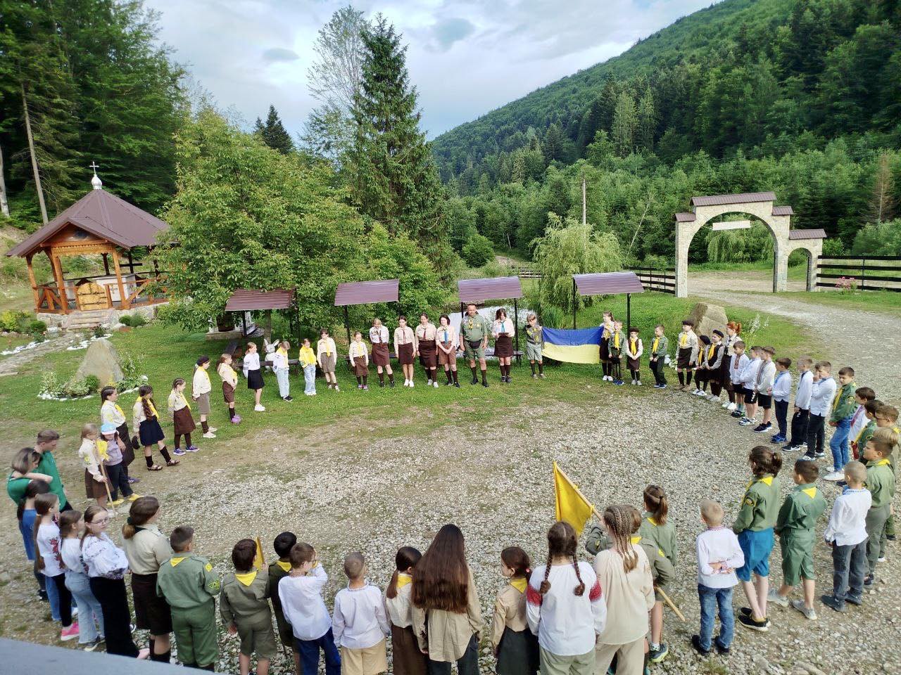 Plast summer camp, 2024. Source: Facebook page of Bohdan Stanislavskyi