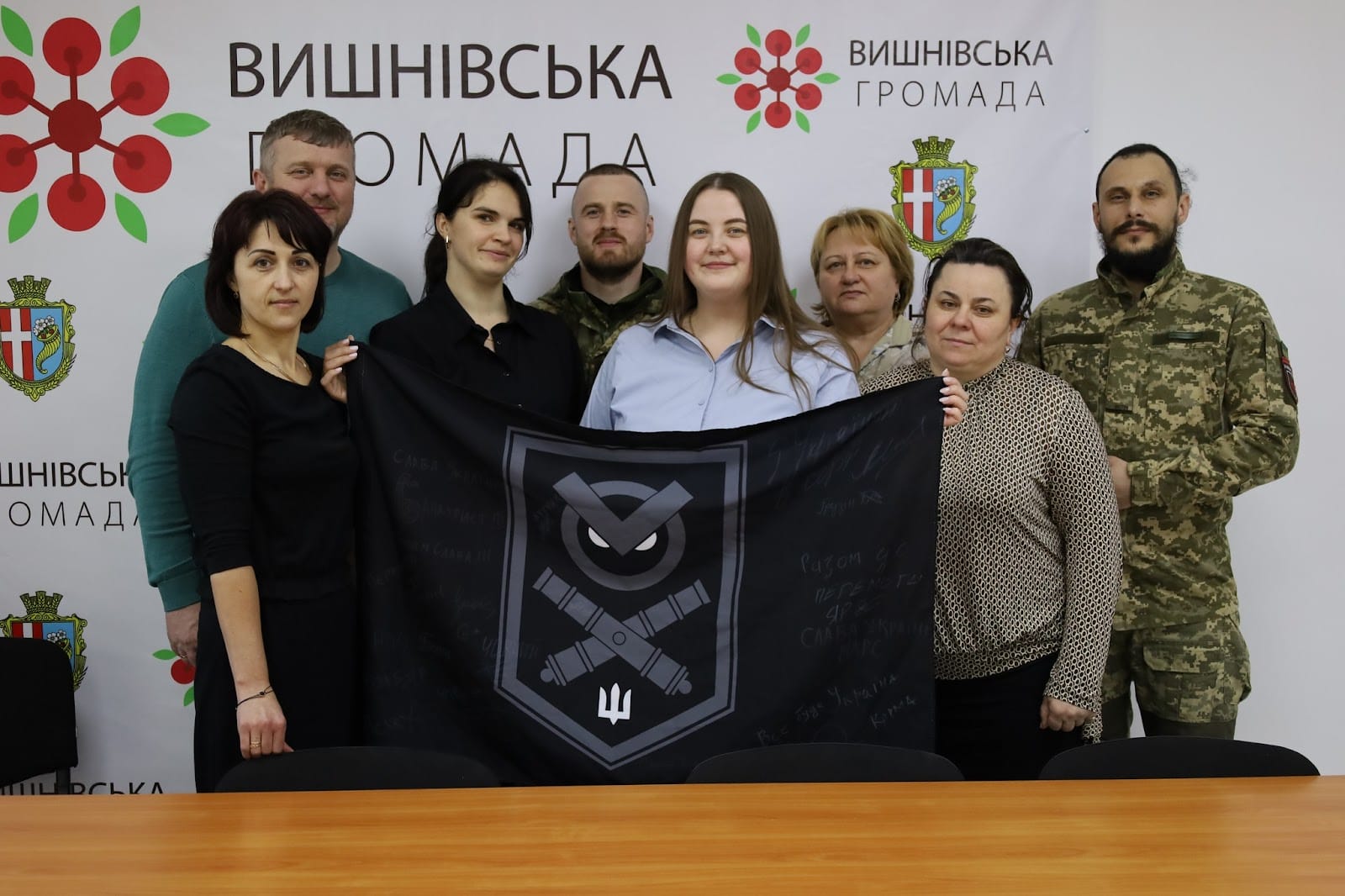Meeting with the military in the Vyshniv Village Council