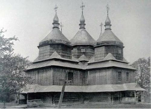 Early 1930s. Photo from “Ukrainian wooden churches”, M. Drahan.