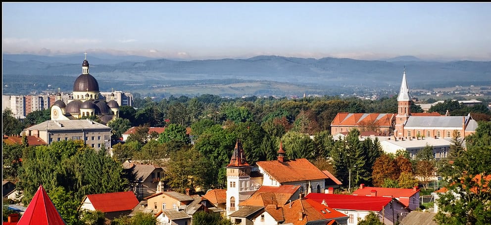 Panoramic view of the community