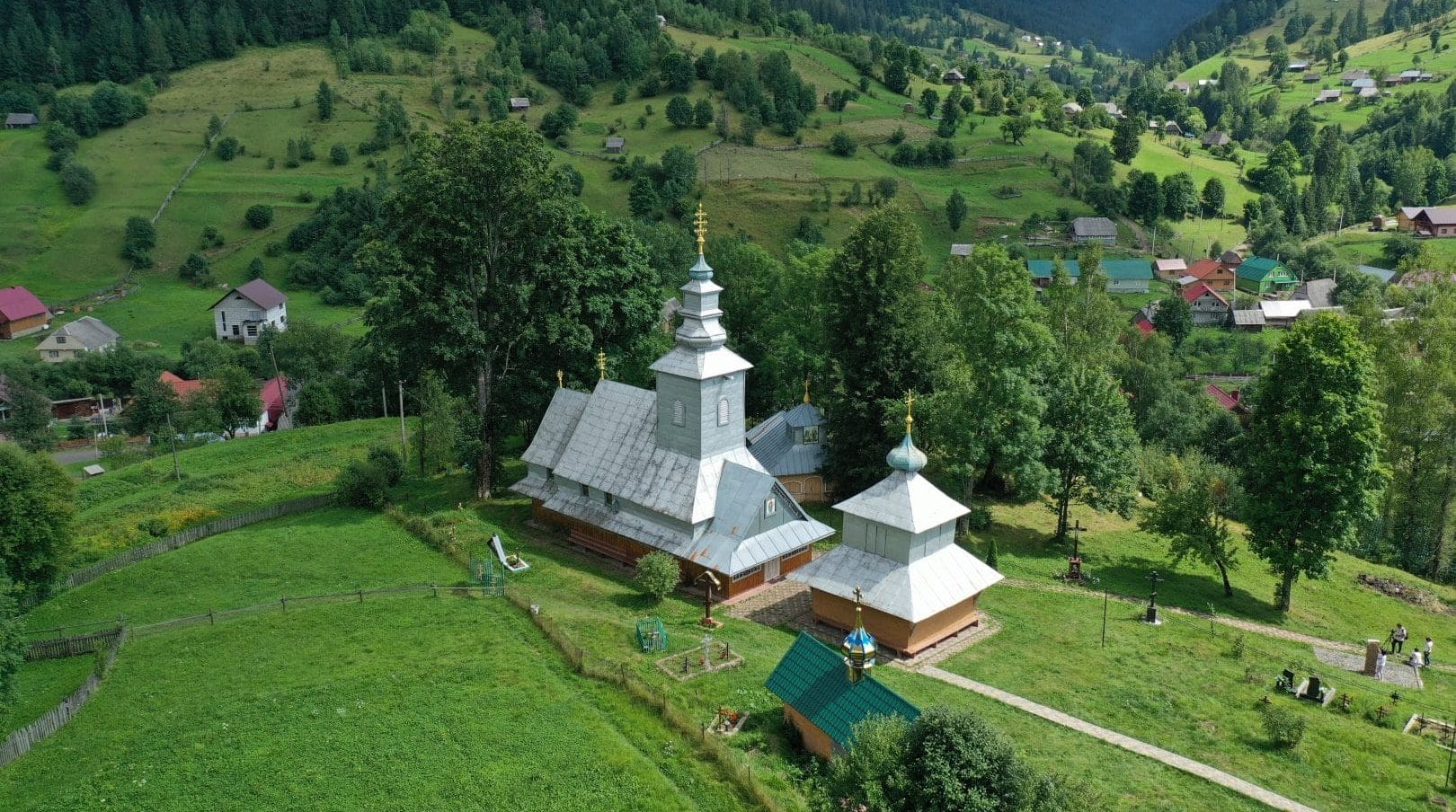 Church of the Protection of the Holy Mary and the bell tower of 1817.