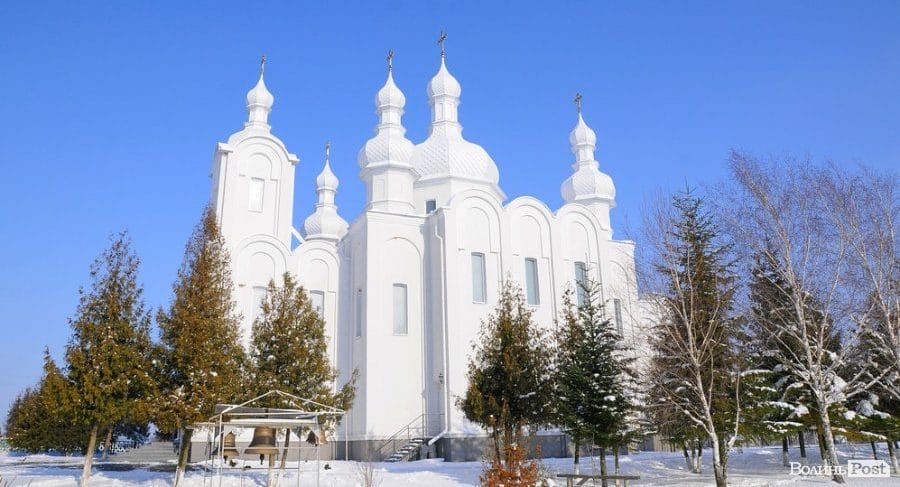 Snow-white church