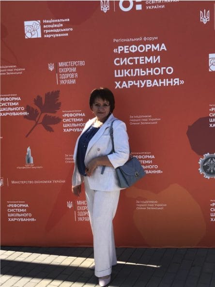 Nataliia Lytovchenko, Head of the Department for Humanitarian Issues of the Novovorontsovka Settlement Council, the only representative of local self-government bodies who stayed in the settlement of Novovorontsovka during the active hostilities. She established and coordinated communication with volunteers, residents, military personnel of the Armed Forces of Ukraine