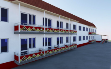 Photo from the project Reconstruction of a Dormitory for the Needs of Internally Displaced Persons