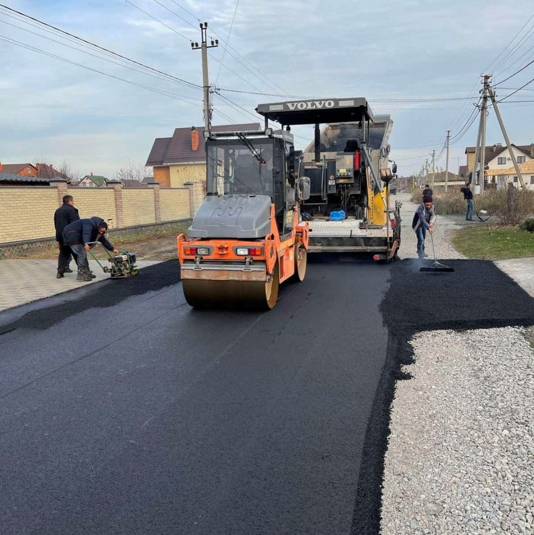 Major repairs of roads in the community.