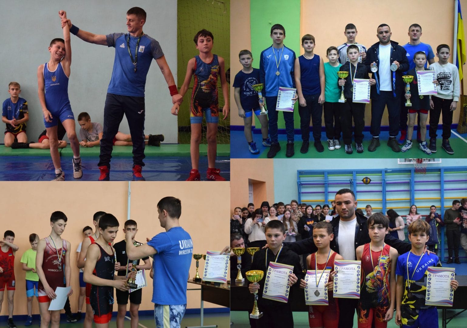 Rosava Sports Club members (Greco-Roman wrestling).