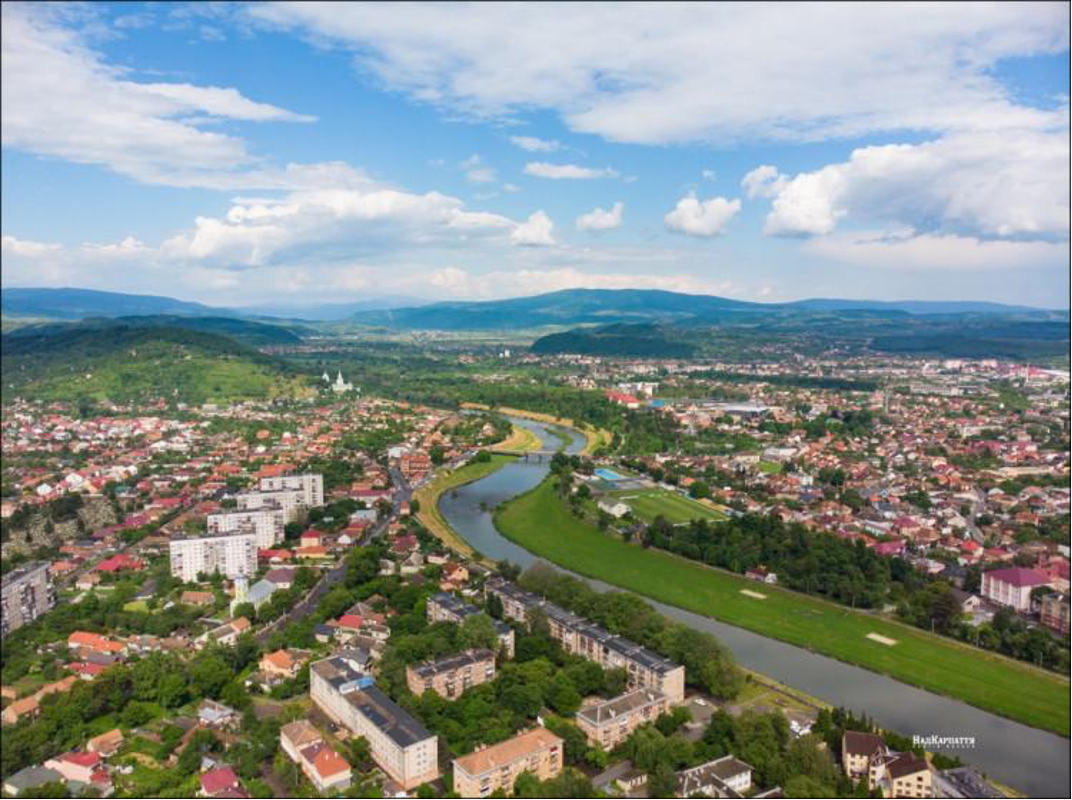 Mukachevo Community from a bird's eye view.