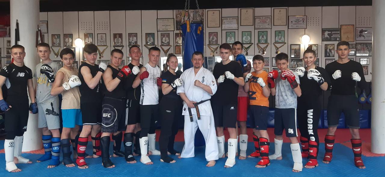Kyokushin karate training