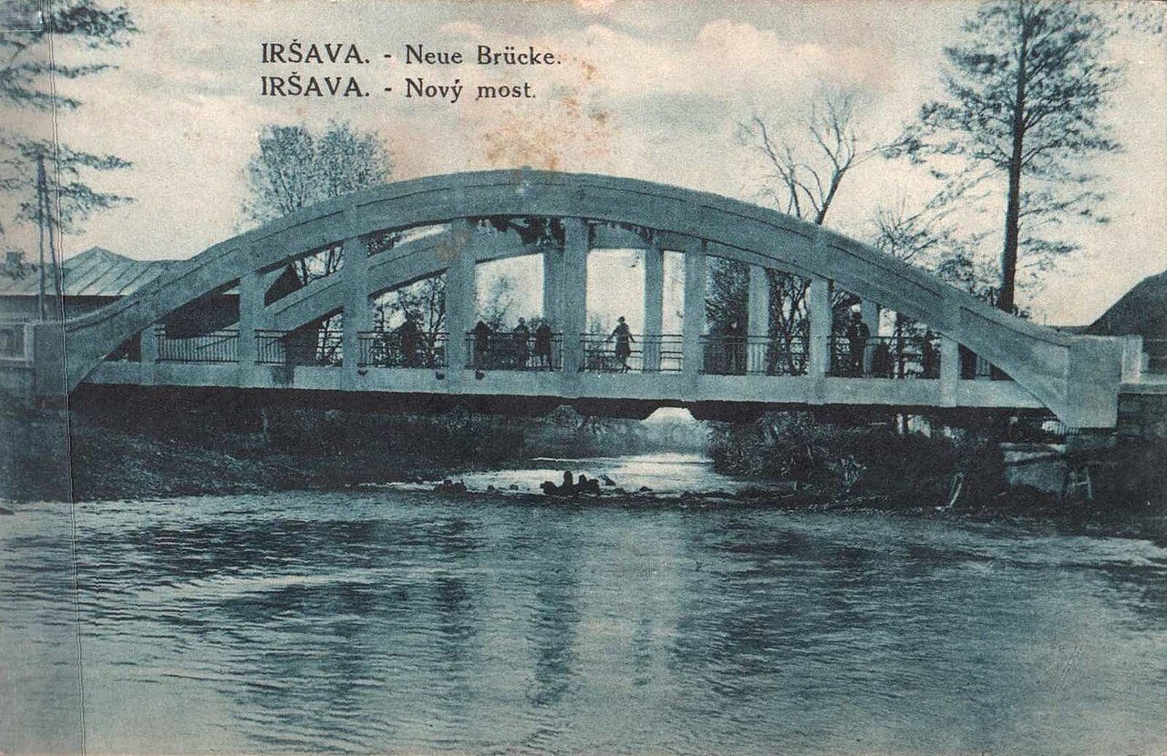 Archival photo of the Irshava City Council