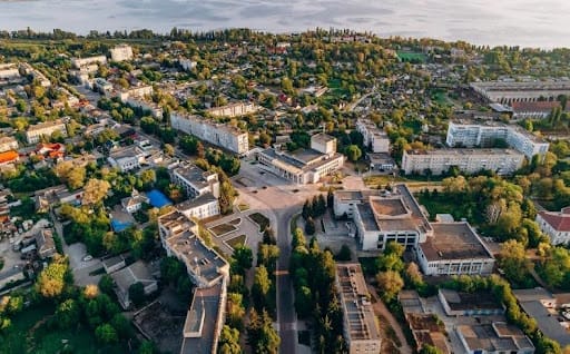 Panoramic view of the community
