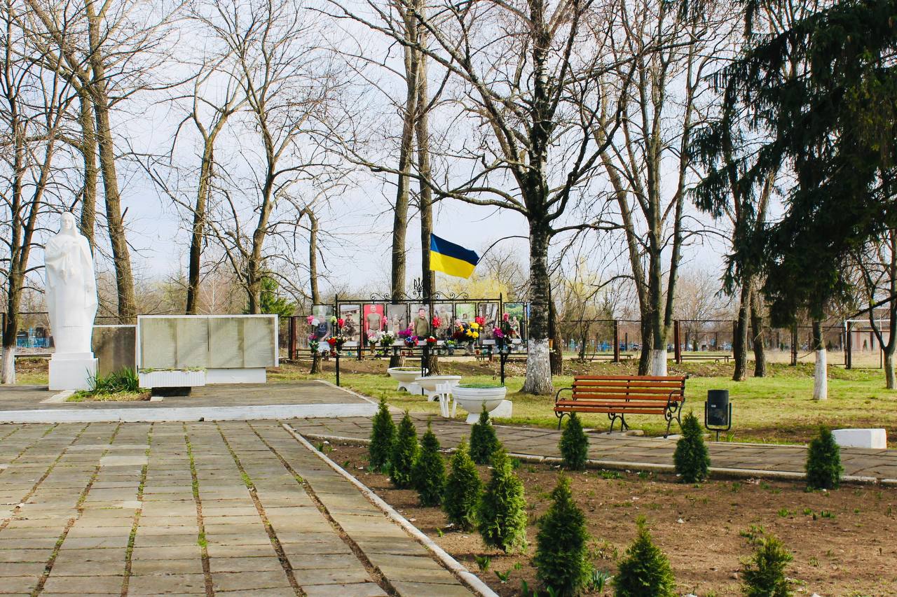 Place of memory of fallen fellow villagers in the Second World War and in the modern Russo-Ukrainian war