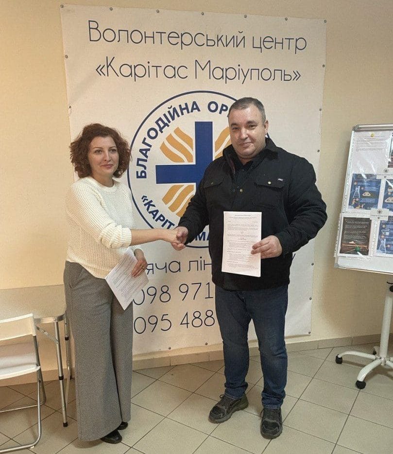 Signing of a memorandum with the Charitable Organisation “Parish Charity Fund Caritas Mariupol”