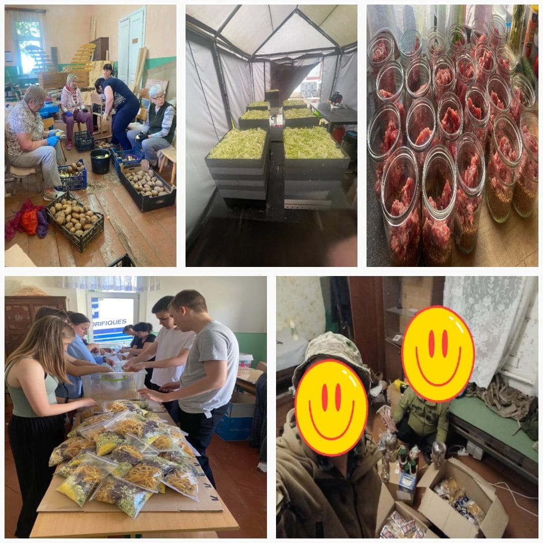 Production of dry soup kits by community residents