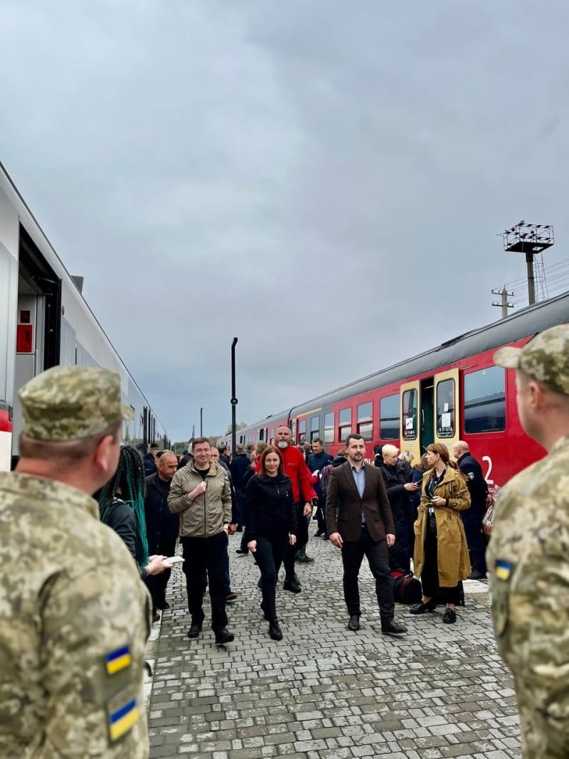 Opening of the Lviv-Rava-Ruska-Warsaw European gauge railway line