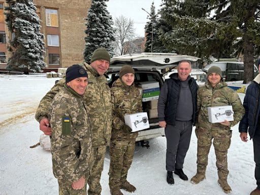 The community head with the military