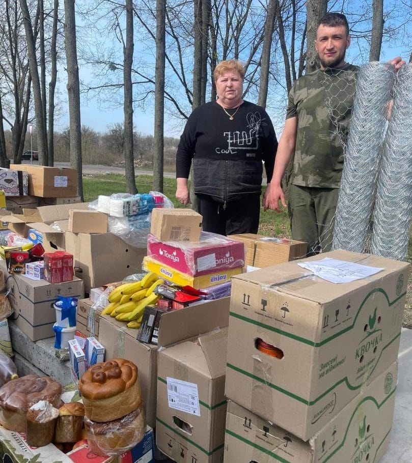 Volunteer Domnika Daneliuk tirelessly works to provide the soldiers of the community with everything they need