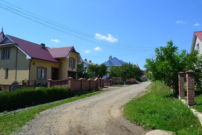 Rural streets of Kamiana village