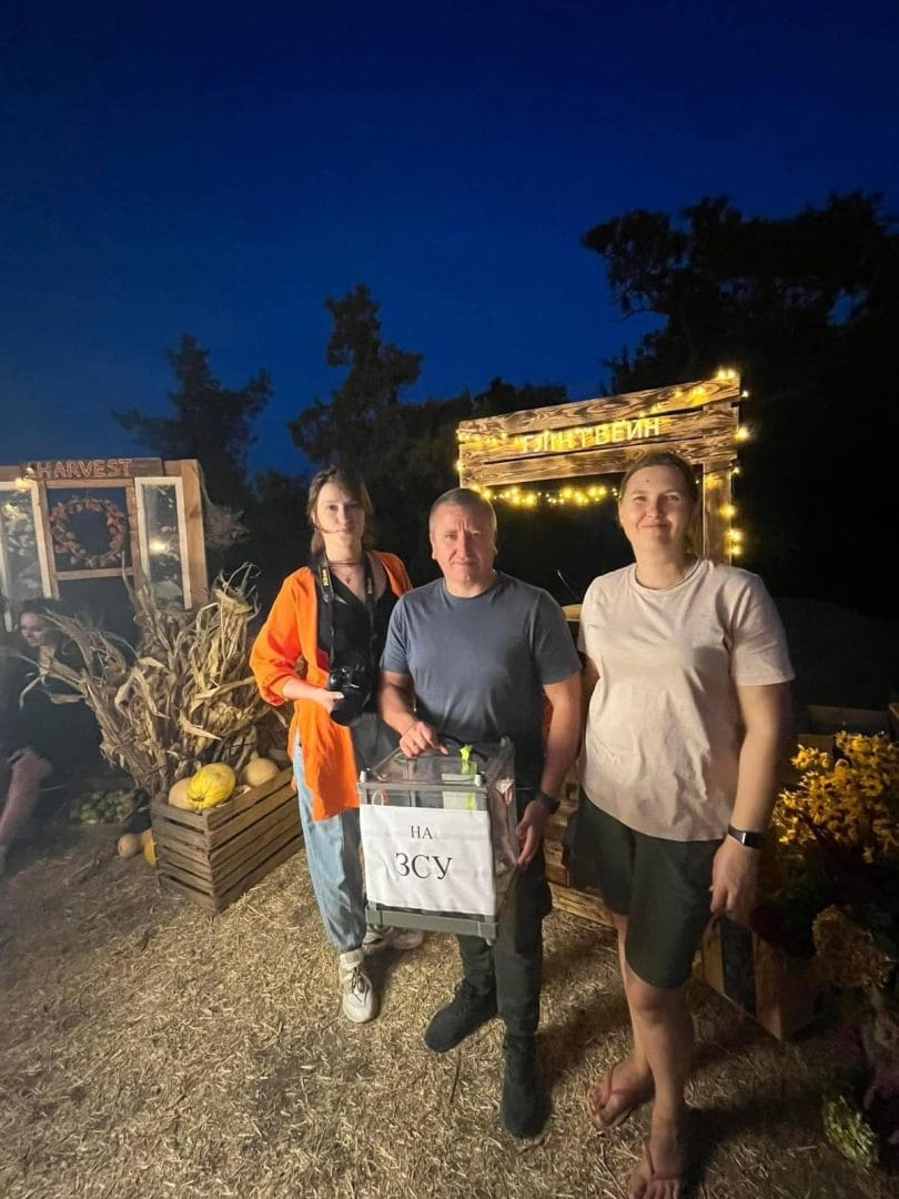 Community Head at a Charity Festival